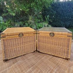XL Rattan Trunks Vintage 