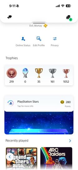 PS account with lots of games