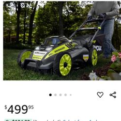 Ryobi 40v. Mower With 6ah And 5ah And  4ah Bateries And Fast Charger