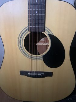 Jasmine S35 Dreadnought Acoustic Guitar, Natural Finish