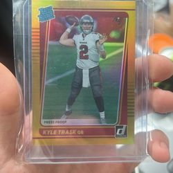 Kyle Trask Rookie Card, Holographic Donruss