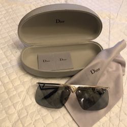 Christian Dior silver framed sunglasses