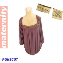 Bisou Bisou Maternity Blouse XL