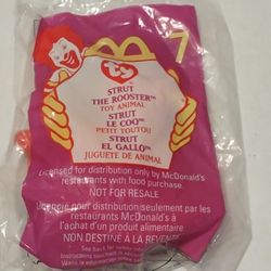 New McDonalds Teeny Beanie Baby Strut The Rooster 