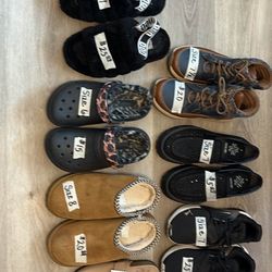 Name Brand Women's Shoes Ranging From Size 5 1/2 To 7 1/2