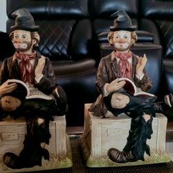 Porcelain Clown Set