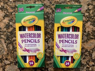 CRAYOLA WATERCOLOR PENCILS (24 COUNT)
