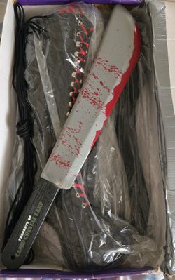 Black Knee High Boots &Jason Machete