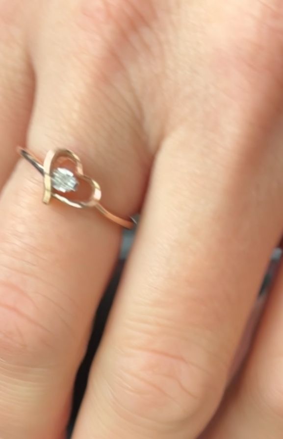 Kay Jewelers Rose Gold Diamond Heart Promise Ring