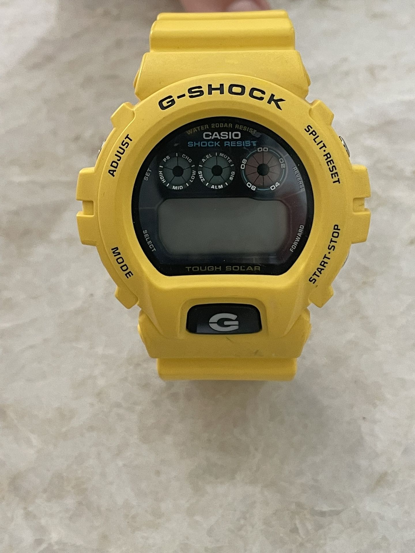 Casio Men's G-SHOCK 6900 Series Digital Watch - Bold Yellow