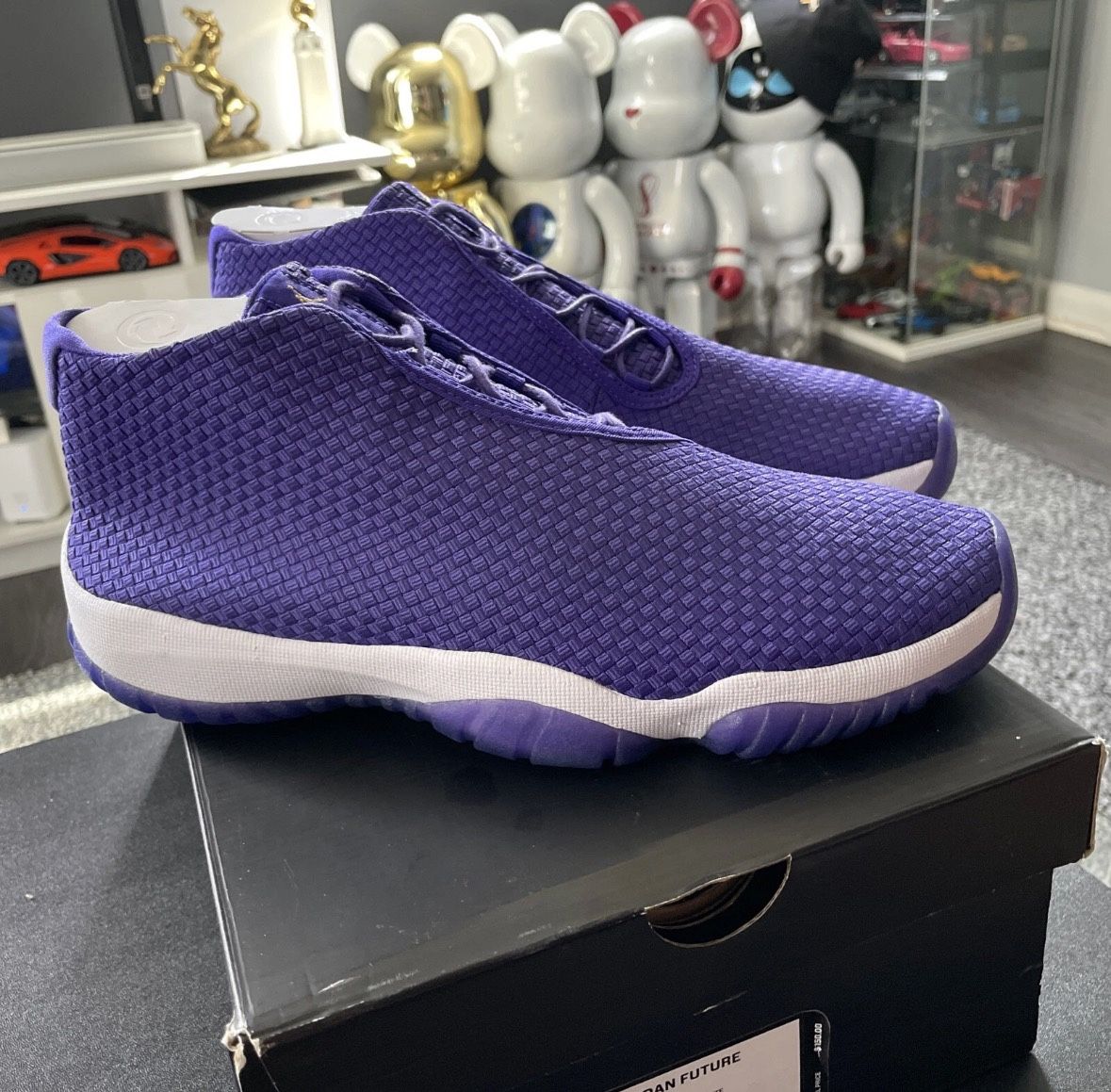 Men Jordan Future Size 11 Court Purple
