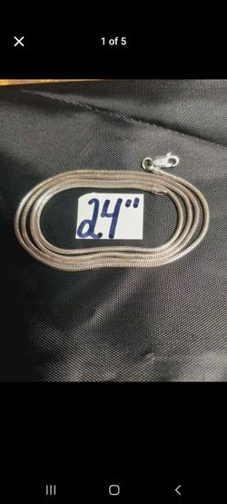St.Silver Italian "Snake" Chain-10.88 Grams
