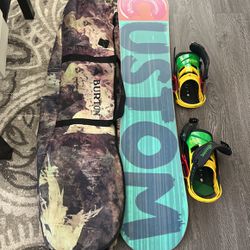 Burton Custom Snowboard W/grips + Bag