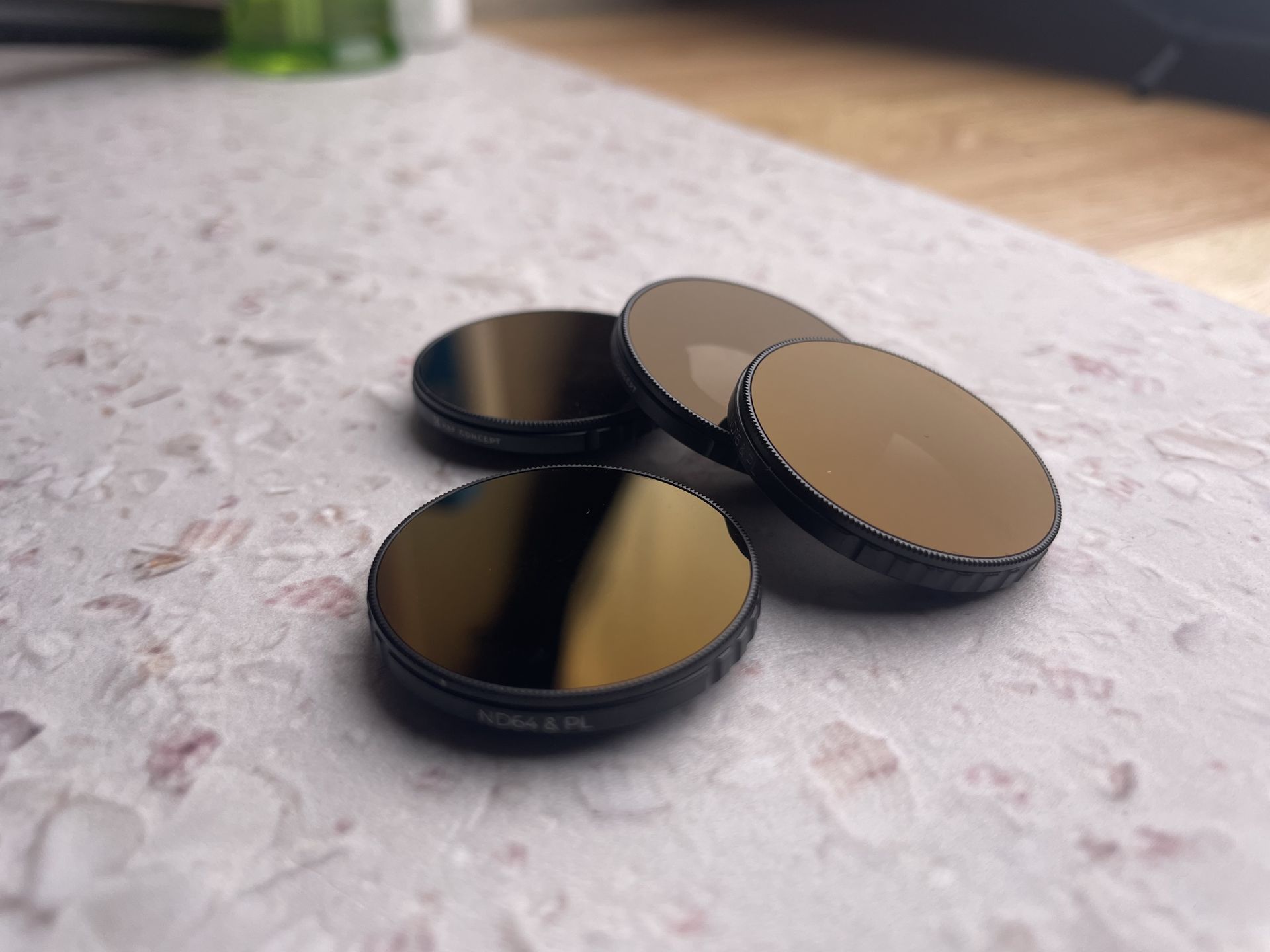 K&F CONCEPT ND PL Filter Kit Compatible with DJI Osmo Action 5 Pro/Osmo Action 4, 4Pack CPL ND8 ND16 ND32 Screw On Polarizing Neutral Density Filter,