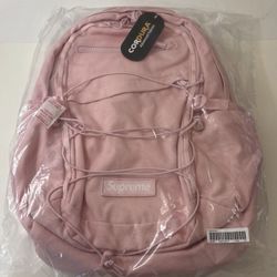 Supreme Logo Backpack (SS25) Pink