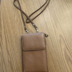 Crossbody Leather Passport Holder