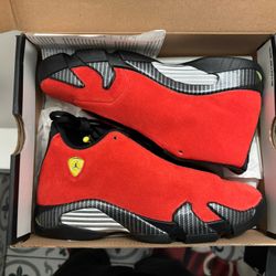 Ds Air Jordan Red Ferrari 14s Size5y