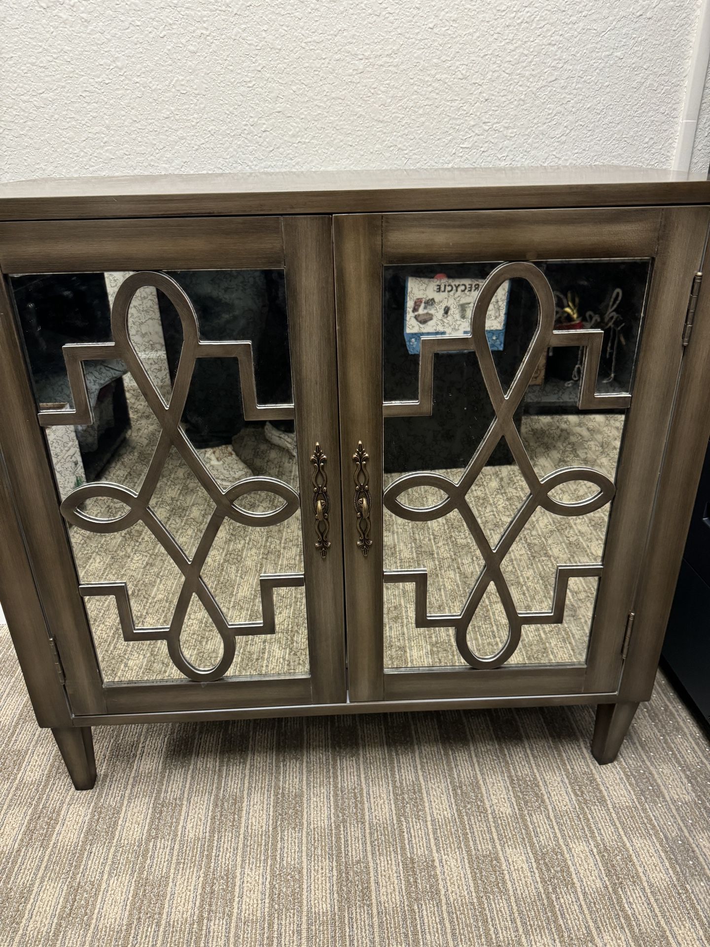Cabinet With Mirrored Doors