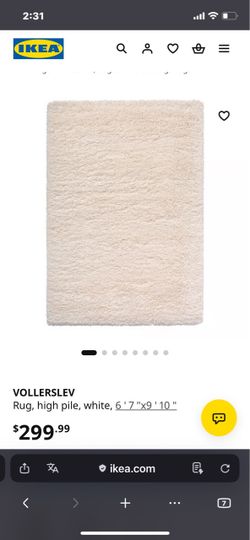White ikea rug