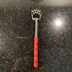 Stainless Steel Extendable Scratcher Soft Red Handle Portable 8-22”L