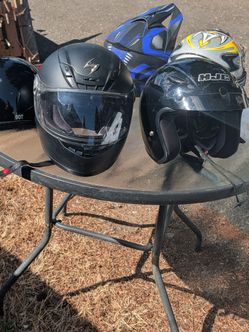 Dirt Bike & Motorcycle Helmets – $20 Each (Bundle Deal Available)