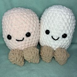 Crochet Marshmallow Jellycat Couple Plushies