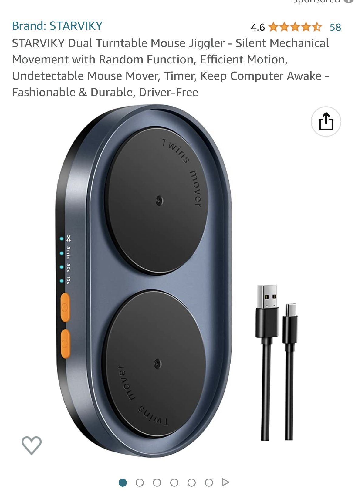 STARVIKY Dual Turntable Mouse Jiggler