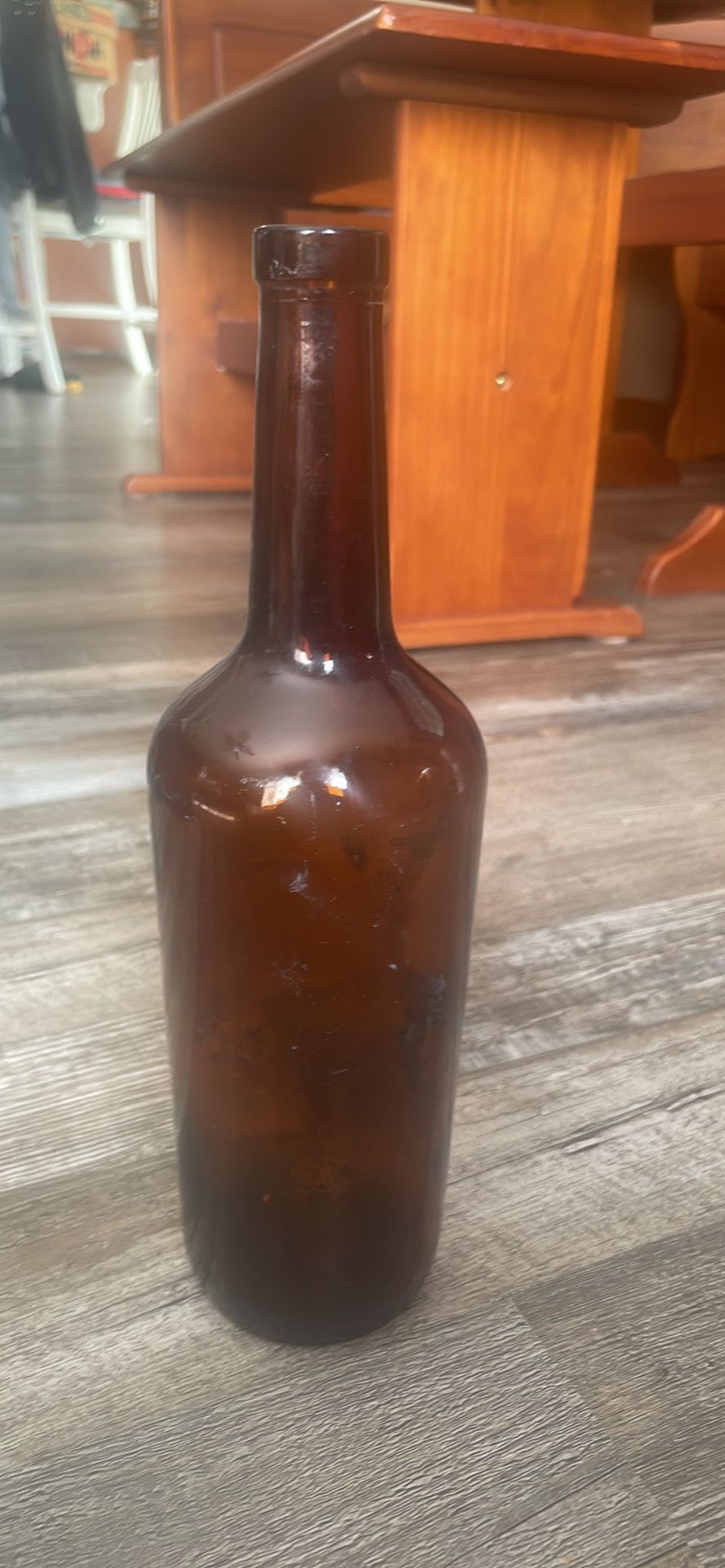 Vintage Amber Christian Brothers of California Liquer Bottle