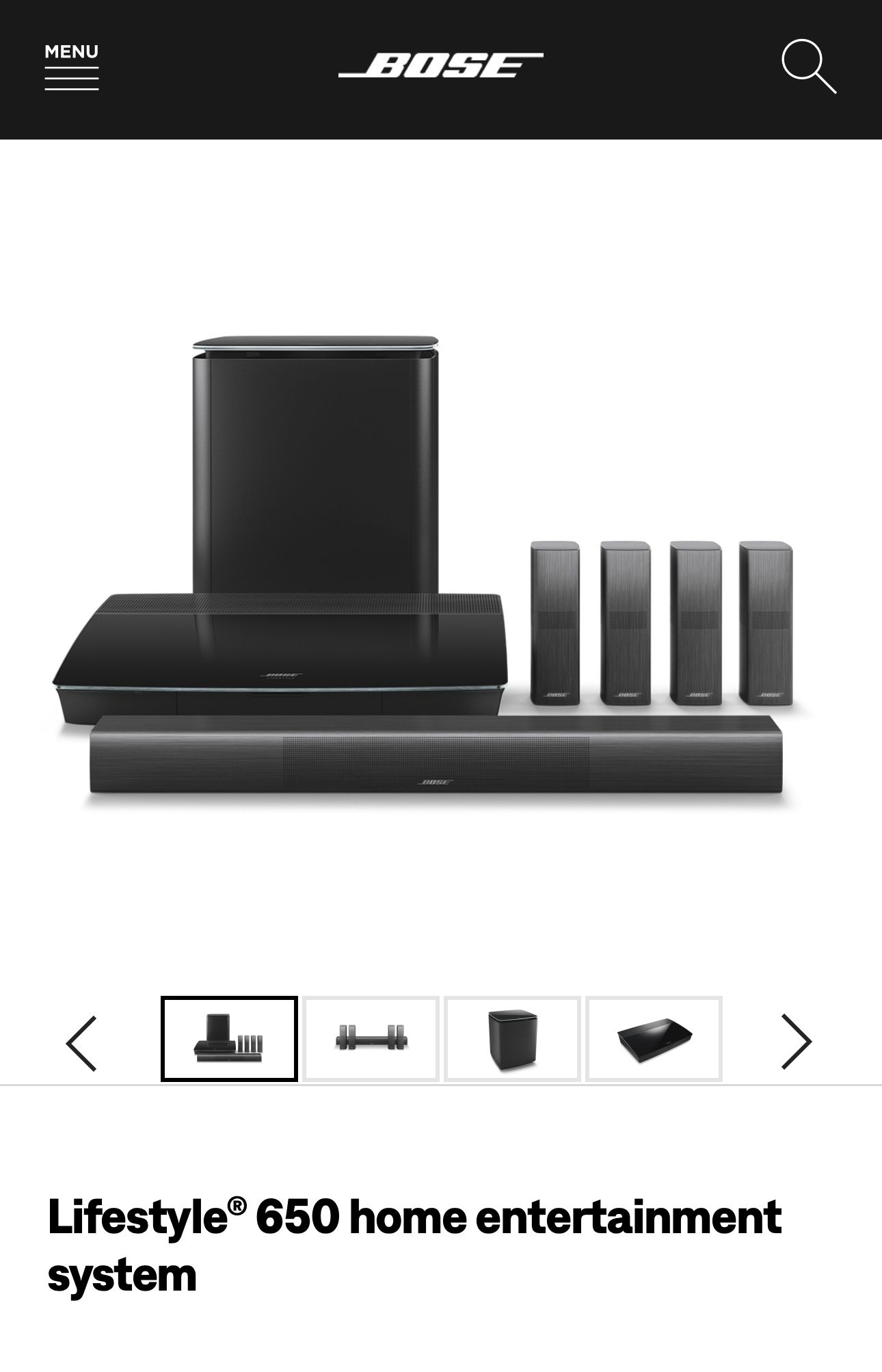 Bose Lifestyle 650 System