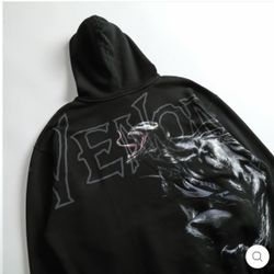 CIVIL REGIME X DARC SPORT X MARVEL SPIDERMAN X EDDIE BROCK VENOM HOODIE - XL