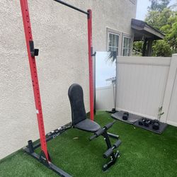 Pull Up , Rack, Ab Machine 