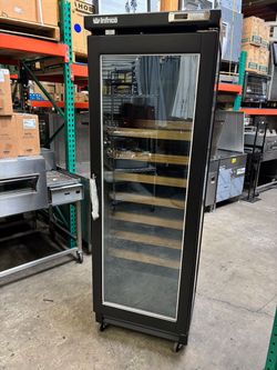 NEW Wine Cooler Infrico EVV100 1 Glass Door 12.36 Cu Ft 115V LED Lights #4978