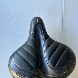 Black Bike Seat with Springs