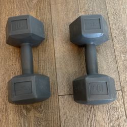 10 Lbs Dumbbells 