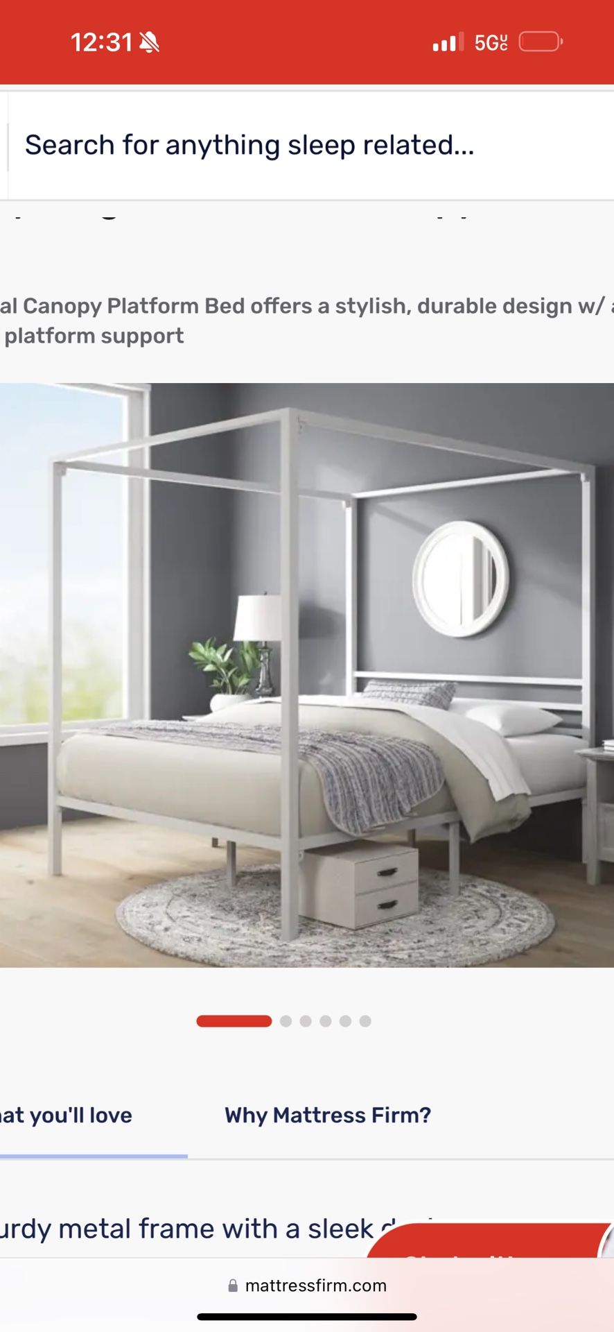 Twin Size Canopy Bed Frame White