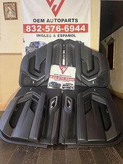 2021 2022 2024 2025 Chevrolet Chevy Tahoe GMC Denali Yukon black interior side door panels set