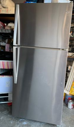 Whirlpool stainless steel refrigerator in great condition for sale