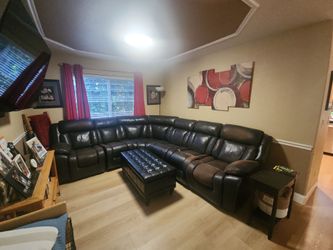 Couch with ottoman