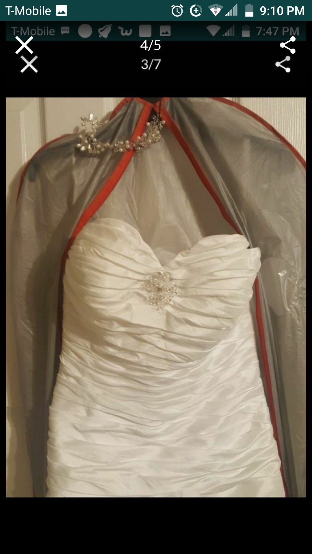 Wedding dress size 6/7 and shoes