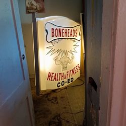 Bone Heads Health And Fitness 4x5ft Double Sided Lighted Light Box Sign