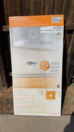 Schluter KERDI-SHOWER-TT 48” × 48” Shower Tray