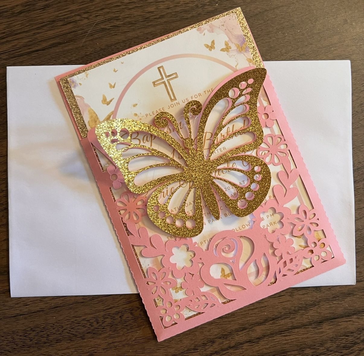 Quinceañera, Wedding Baptism Birthday Invitations
