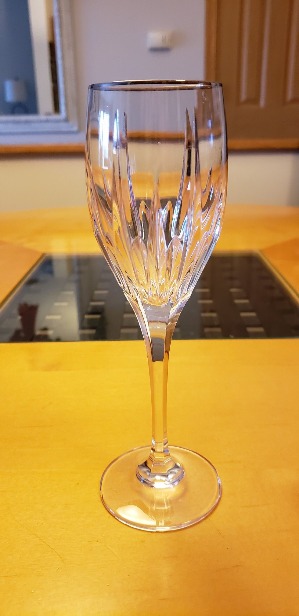 Mikasa crystal champagne glasses