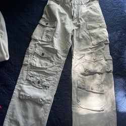 Cargo Pants Cream Color