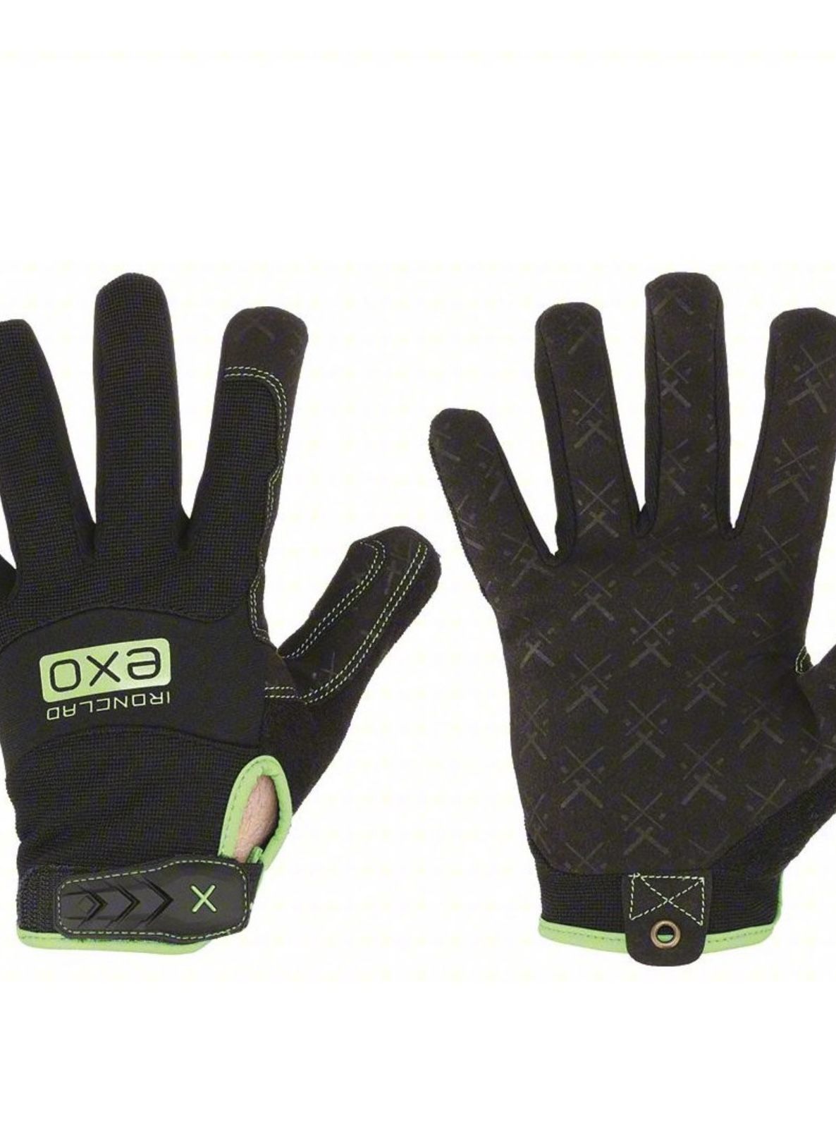 IRONCLAD Mechanics Gloves: Full Finger, Synthetic Leather, Neoprene, 1 PR