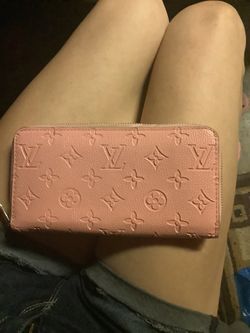 Authentic Louis Vuitton Monogram Empreinte Zippy Wallet – Pink