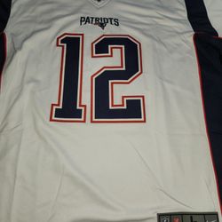 Tom Brady #12 New England Patriots Jersey White