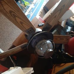 two Ceiling  Lights 1 Hunter Fan 