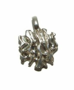 Nugget Charm Pendant .925 Sterling Silver. 19.99