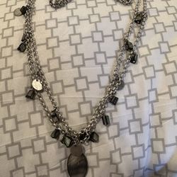 Oxidized Sterling Silver Vintage Necklace 